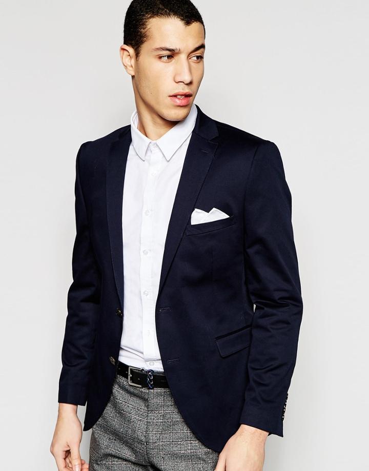 Selected Homme Slim Suit Jacket - Navy