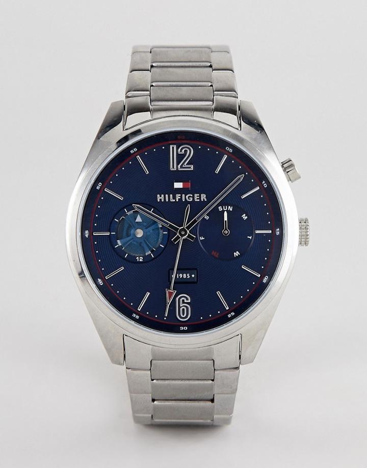 Tommy Hilfiger Deacan Bracelet Watch In Silver 44mm - Silver