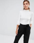 New Look Roll Neck Top - Cream