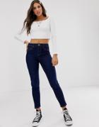 New Look Classic Skinny Jean In Ink Blue - Blue