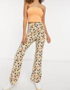 Fashion Union Relaxed Wide Leg Pants In Floral - Part Of A Set-multi