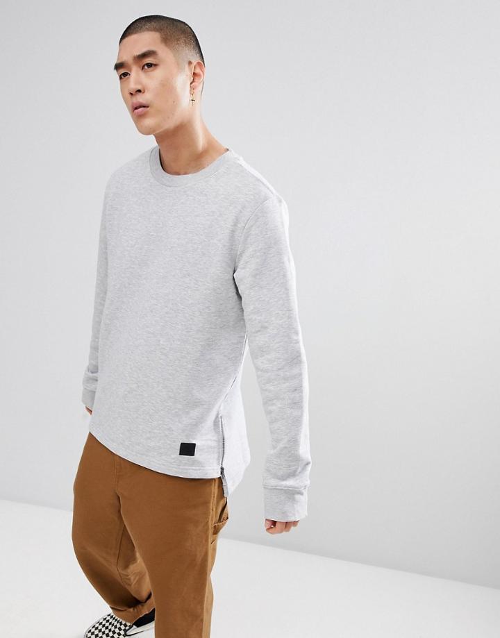 Cheap Monday Change Side Zip Sweater - Gray