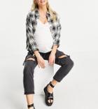 Topshop Maternity Over The Bump Jeans In Black