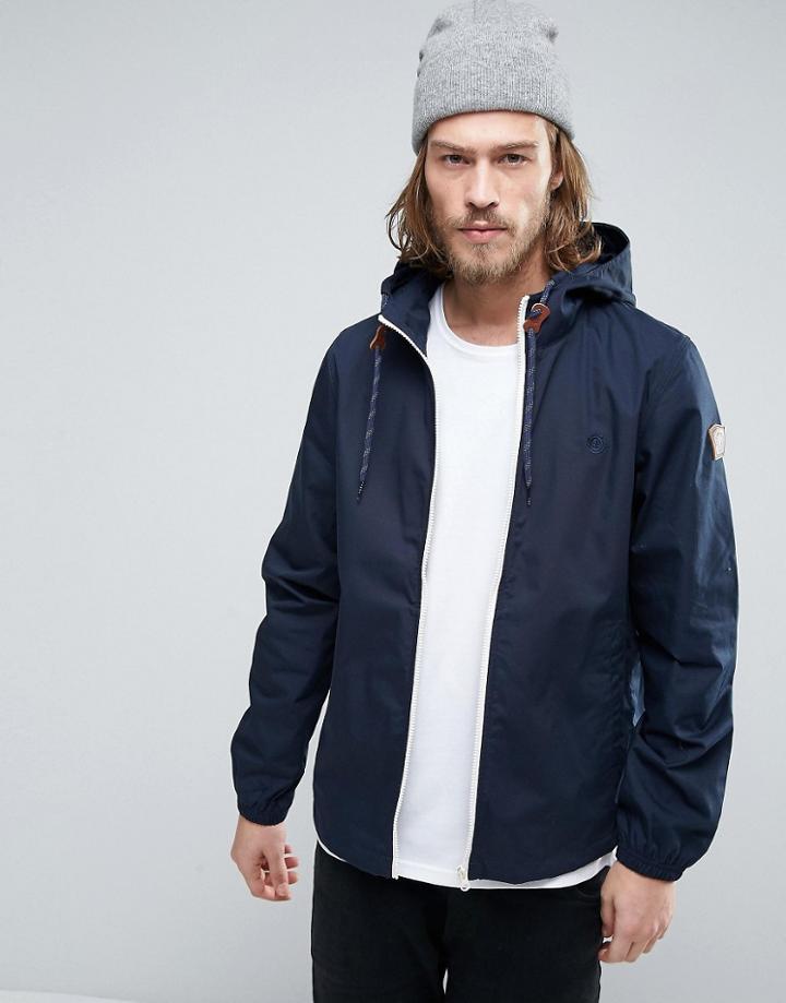 Element Alder Hooded Jacket In Navy - Navy