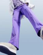 Asos Design Low Rise Straight Leg Sweatpants With Pintuck In Purple
