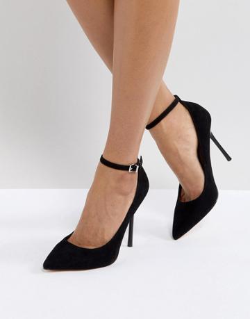 Faith Chlo Pointed Heeled Shoes - Black