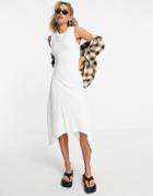 Allsaints Gia Midi Dress In White