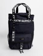 Hxtn Supply Utility Taped Logo Backpack In Black