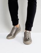 Asos Sneakers In Silver Metallic - Silver