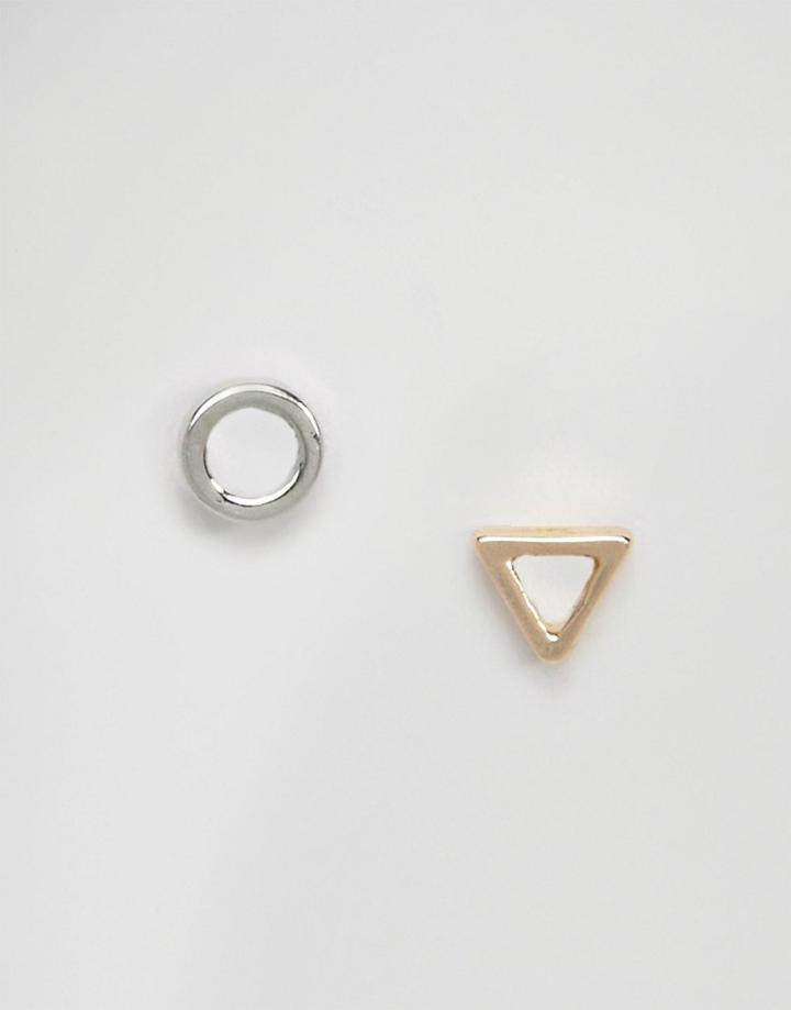 Nylon 2 Pack Stud Earrings - Multi