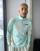 Berghaus Prism Printed Trango Fleece In Blue/orange-pink