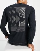 Under Armour Run Anywhere Long Sleeve Top In Black