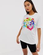 Love Moschino Flower Power T-shirt - White