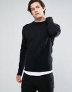 Jack & Jones Premium Silk Mix Sweater - Black