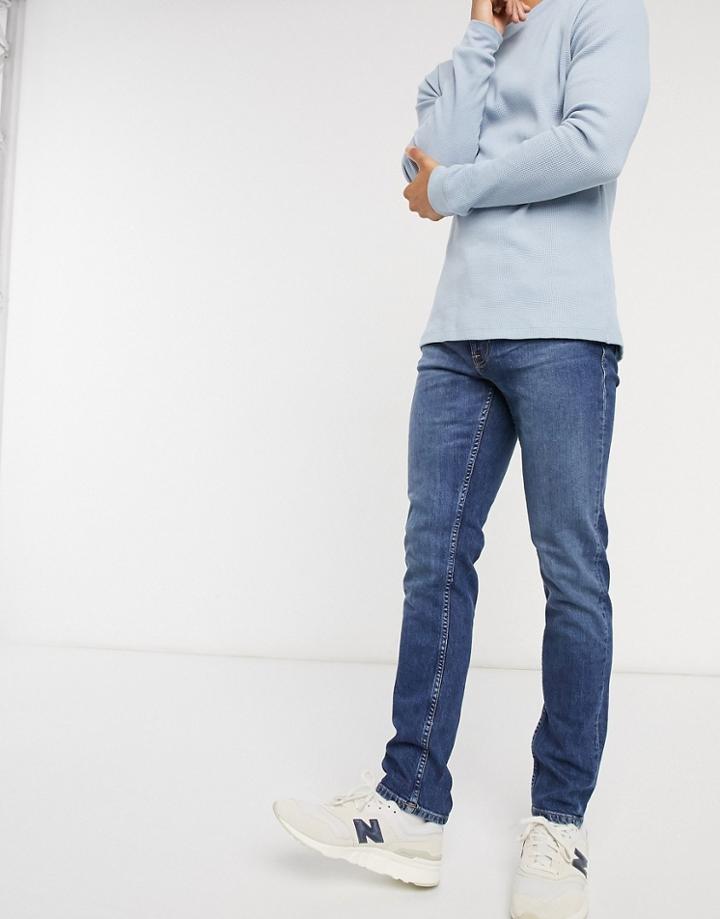 Nudie Jeans Co Lean Dean Slim Tapered Fit Jeans In Blue Vibes
