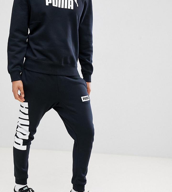 Puma Rebel Joggers In Black - Black