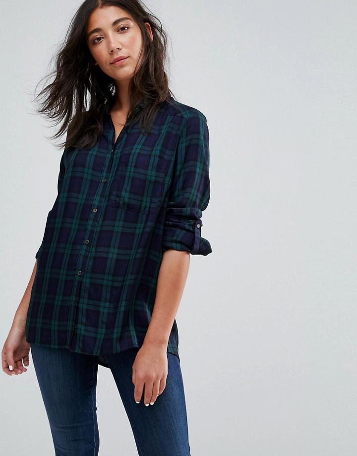 Esprit Checked Shirt - Blue
