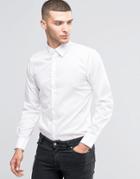 Sisley Slim Fit Shirt With Stretch - White