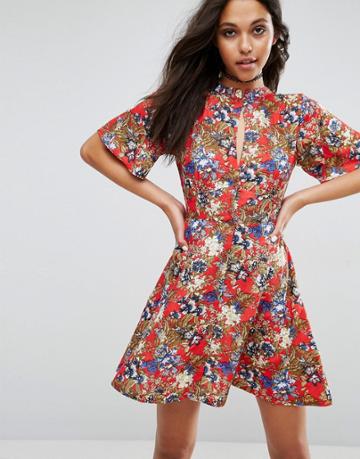 Rock & Religion Tea Dress - Red