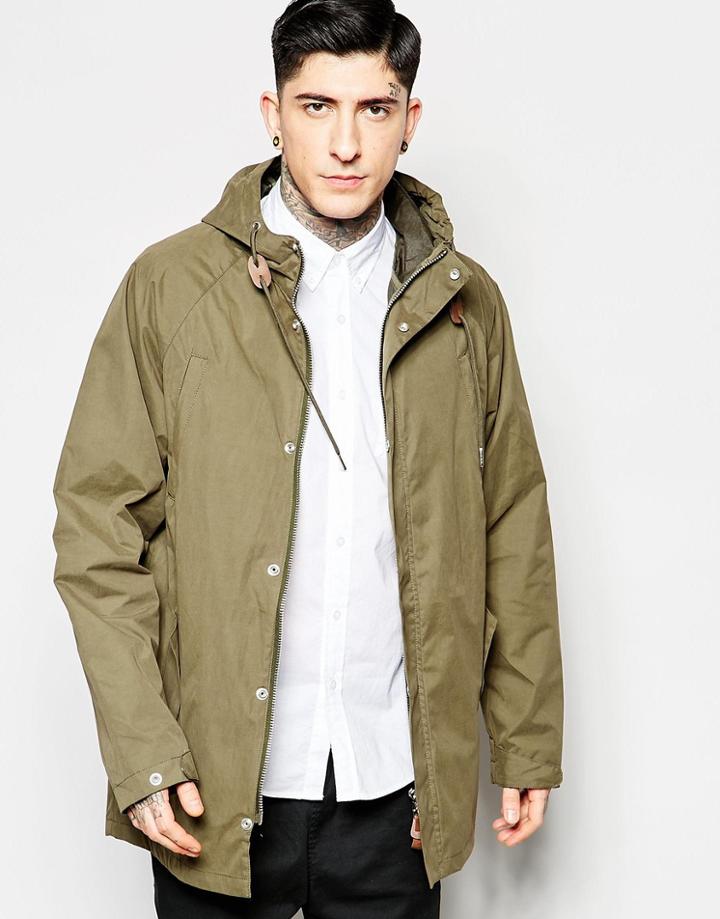 Fat Moose Motion Parka In Green - Army