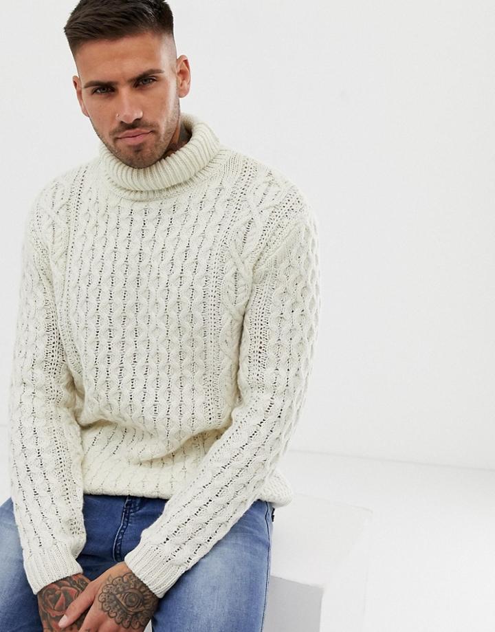Pull & Bear Sweater In Tan - Tan