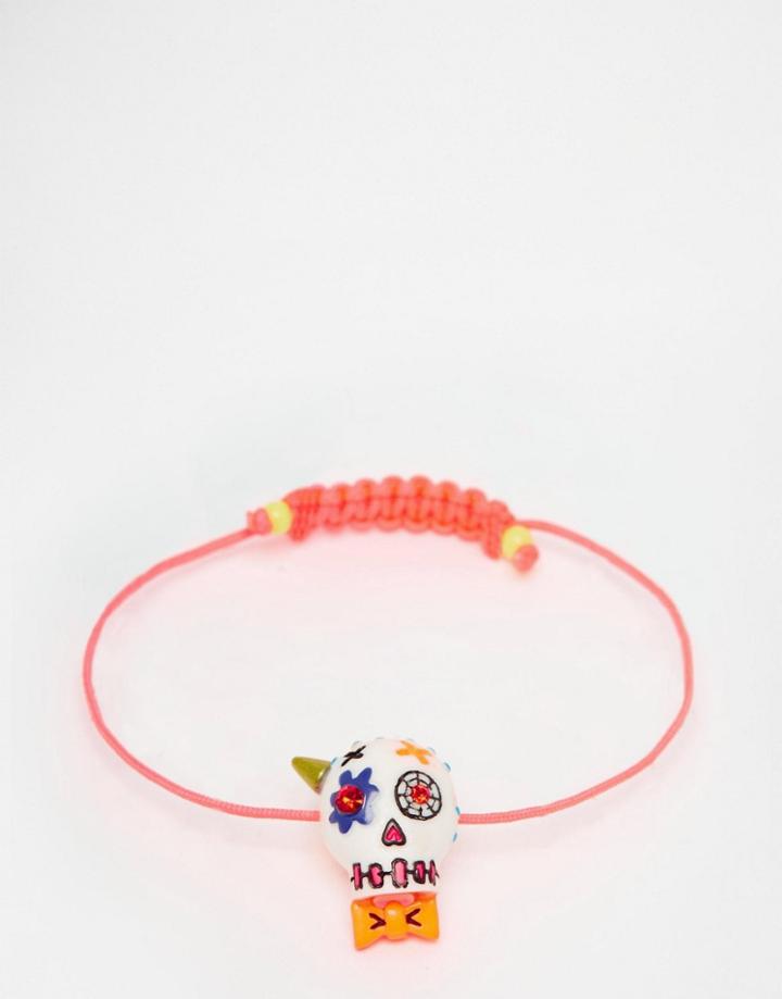 N2 By Les Nereides Colourful Skull Bracelet - Multi
