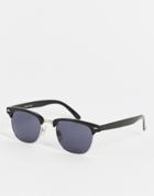 Aj Morgan Soho Retro Sunglasses In Black