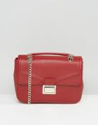 Love Moschino Shoulder Bag With Chain Straps - Red