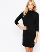 Y.a.s Othel Dress With Funnel Neck - Black