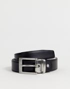 Selected Homme Leather Belt In Black