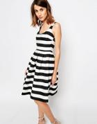 Warehouse Premium Stripe Prom Dress
