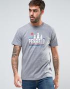 Penfield Treeline Logo T-shirt In Gray Marl Exclusive - Gray