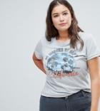 Brave Soul Plus Be Happy T Shirt - Gray