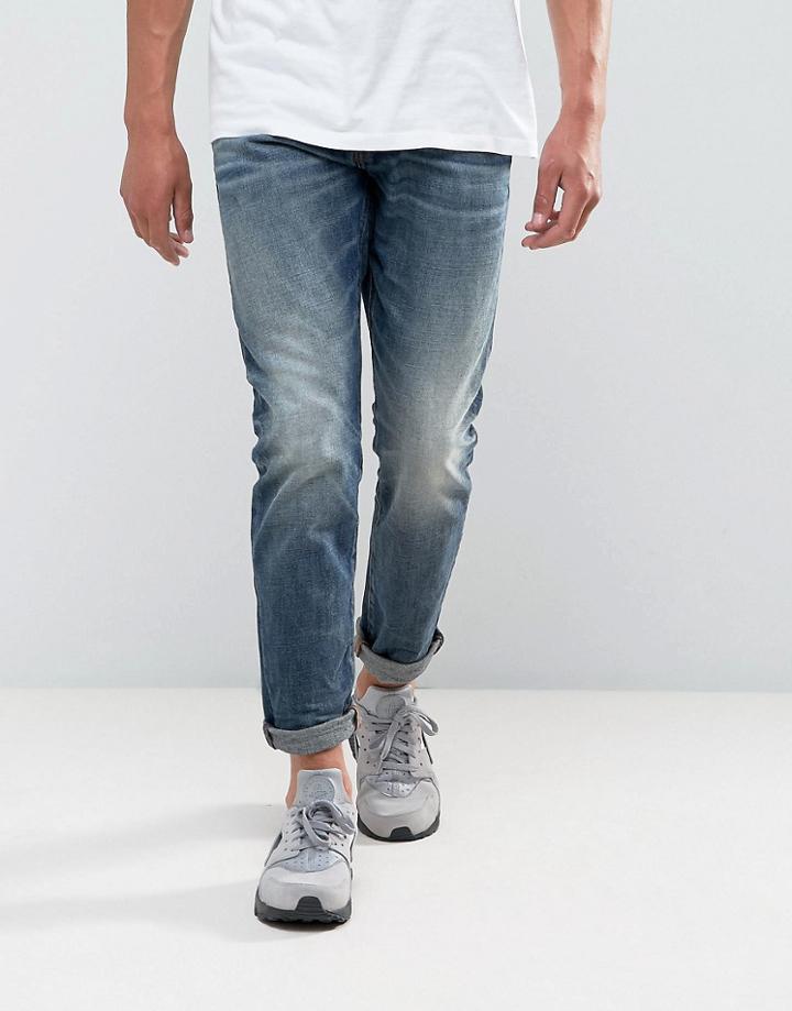 G-star 3302 Tapered Dark Aged Wash Jean - Blue