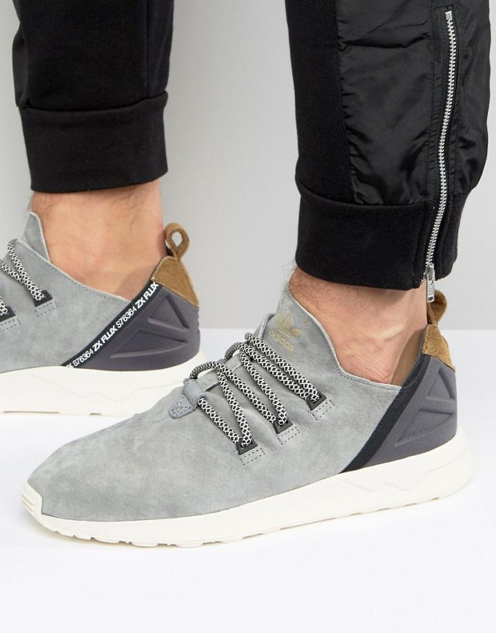 Adidas Originals Zx Flux Adv X Sneakers In Gray - Gray