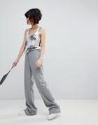 Hugo Wide Leg Pants - Gray