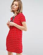 Vanessa Bruno Athe Tie Up Textured Tea Dress - Red