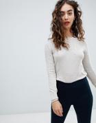 Mango Mini Pom Detail Sweater - Beige