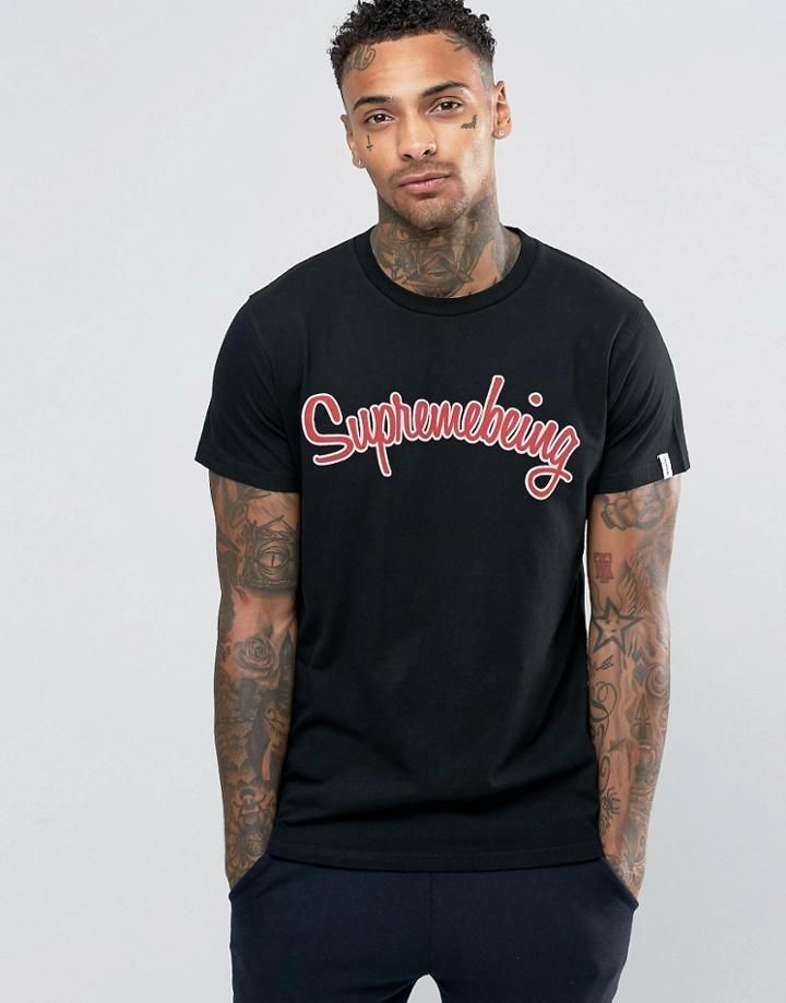 Supreme Being Scripted T-shirt - Black