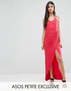 Asos Petite Drape Cami Maxi Dress - Multi