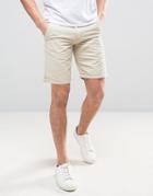 Solid Chino Shorts - Stone