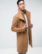 Avior Overcoat With Double Layer - Tan