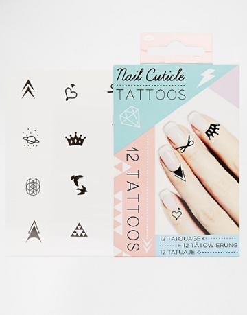 Nail Cuticle Tattoos - Black