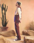 Asos Design Skater Pants In Color Block Cord - Part Of A Set-multi