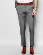 New Look Smart Pants In Slim Fit - Gray
