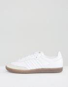 Adidas Originals White Samba Og Sneakers - White