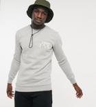 Le Breve Tall Be Kind Logo Sweatshirt In Gray-grey
