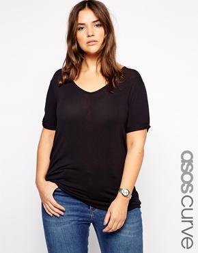 Asos Curve Forever T-shirt - Black