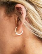 Madein Resin And Gold Mix Hoops In Pink-green