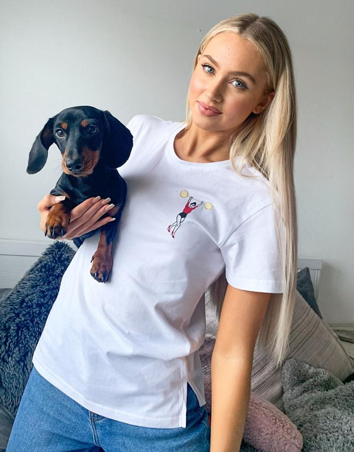 Puma X Charlotte Olympia Logo T-shirt In White